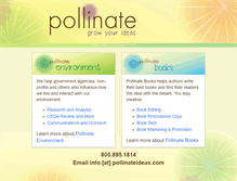 Tablet Screenshot of pollinateideas.com